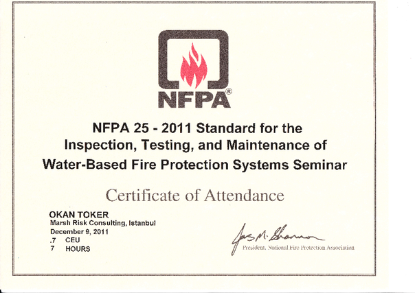 NFPA  25